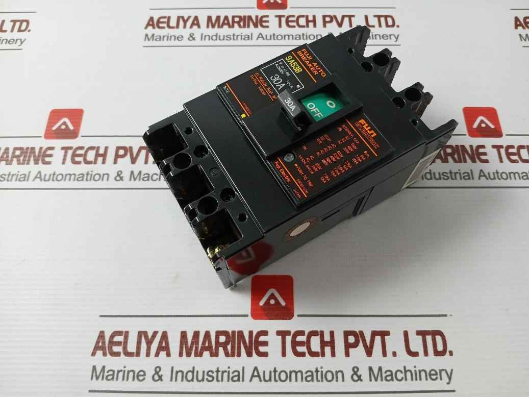 Fuji Electric Sa53B Molded Case Circuit Breaker 3-pole