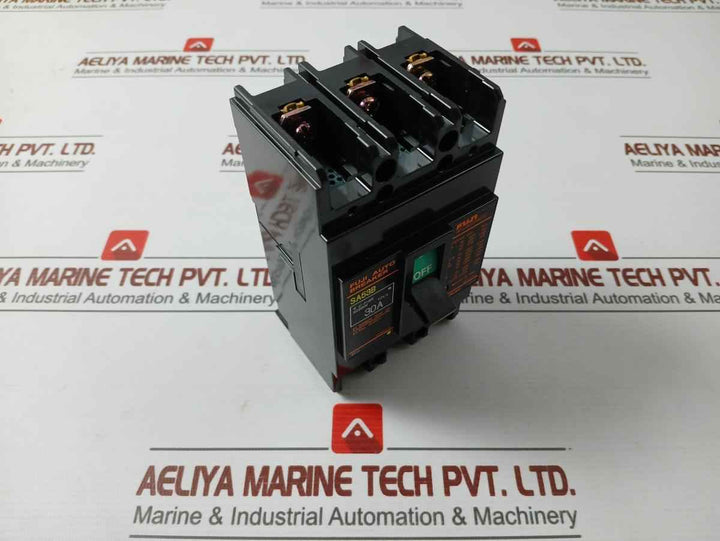 Fuji Electric Sa53B Molded Case Circuit Breaker 3-pole