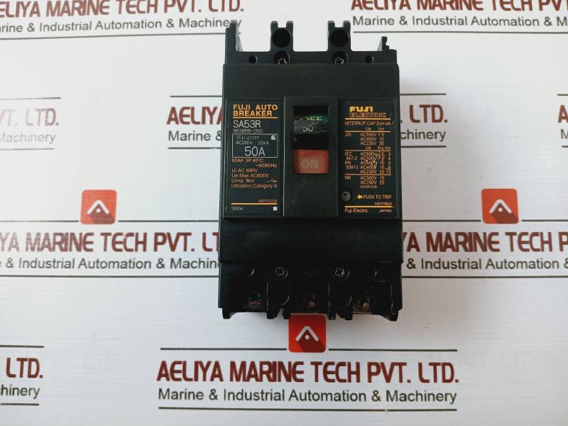 Fuji Electric Sa53R Auto Breaker Ac220V 25Ka 50A 50Af 3P 40°C Ac690V Iec 947-2