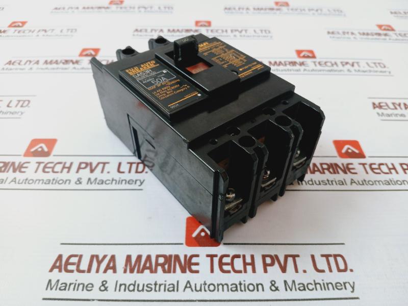 Fuji Electric Sa53R Auto Breaker Ac220V 25Ka 50A 50Af 3P 40°C Ac690V Iec 947-2