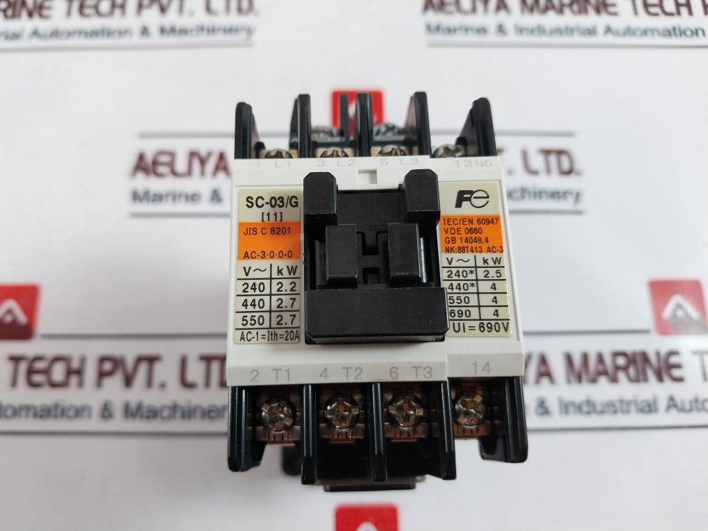 Fuji Electric Sc-03/G Magnetic Contactor Jis C 8201 Gb 14048.4