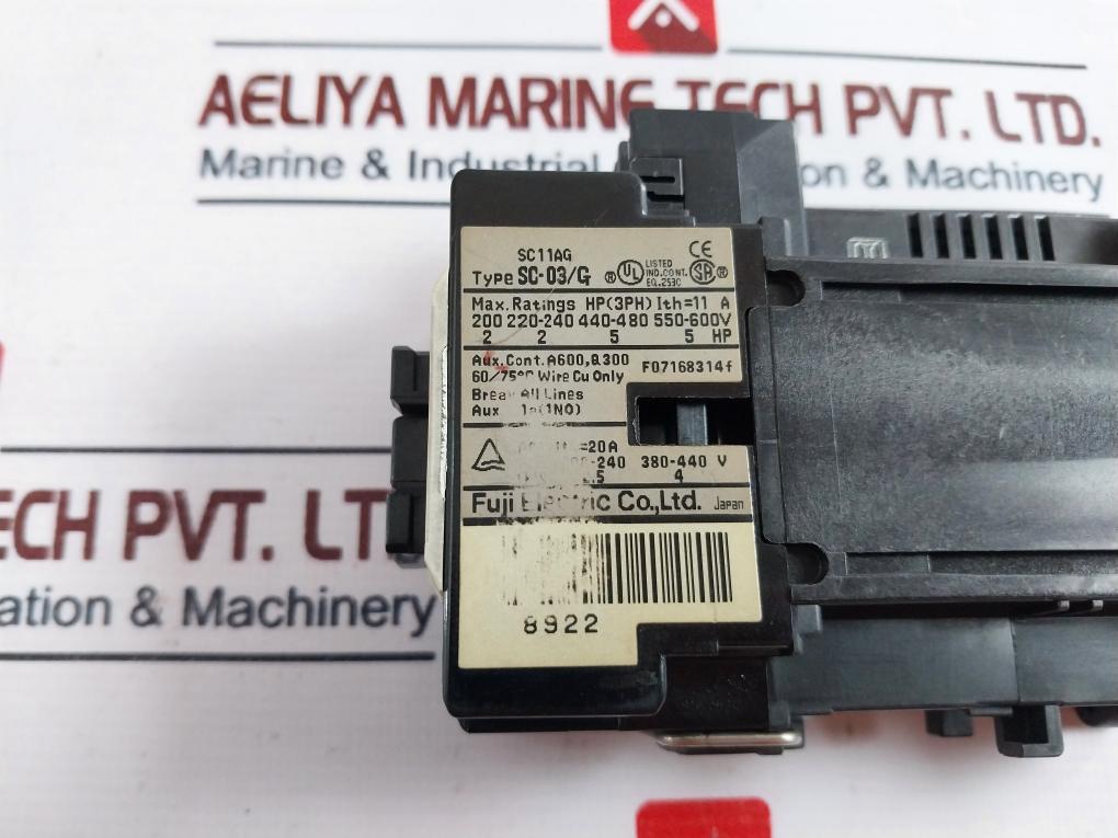 Fuji Electric Sc-03/G [11] Magnetic Contactor Sc-03/G Dc 24V