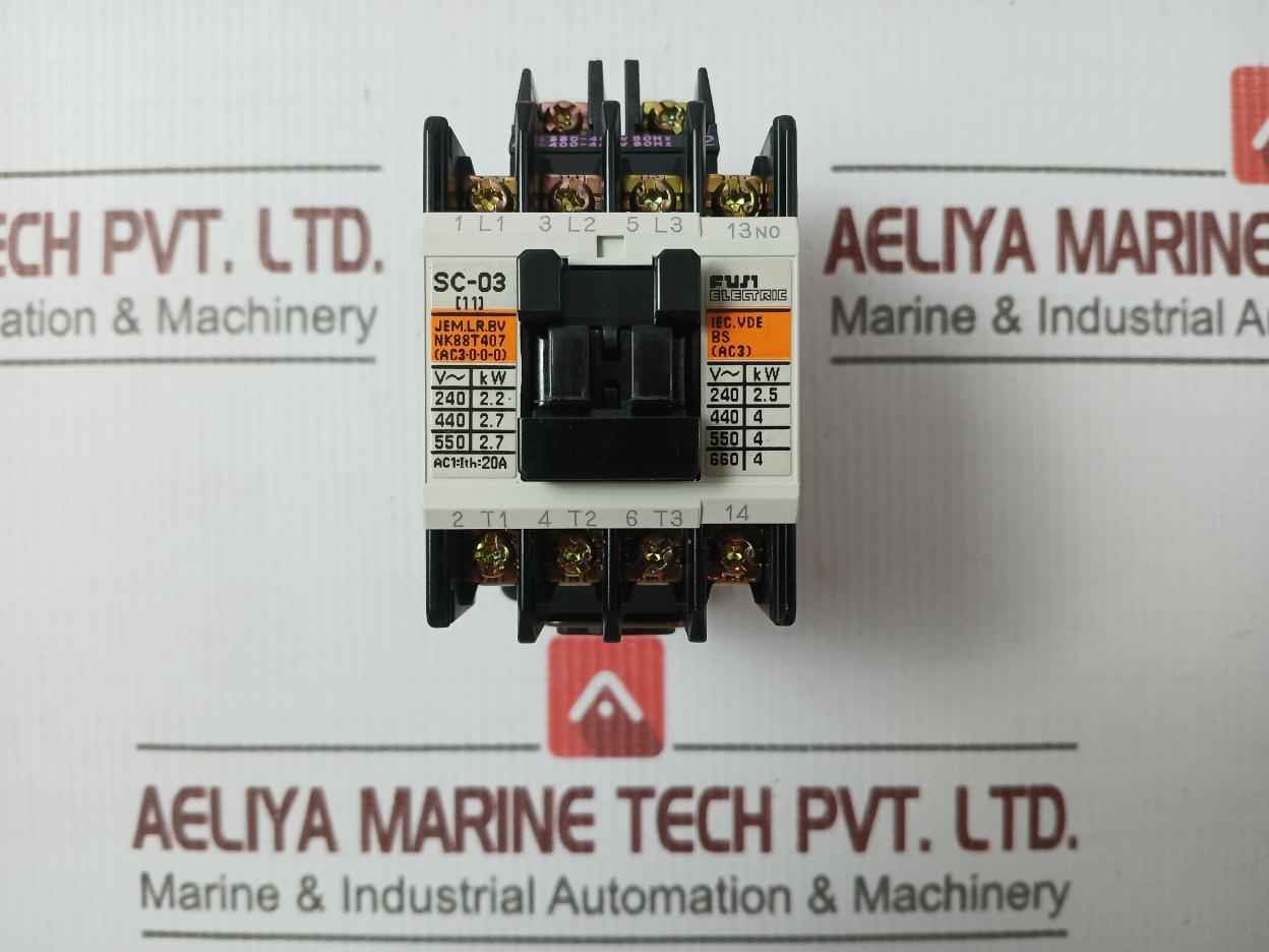 Fuji Electric Sc-03 Magnetic Contactor 11A 380–440Vac
