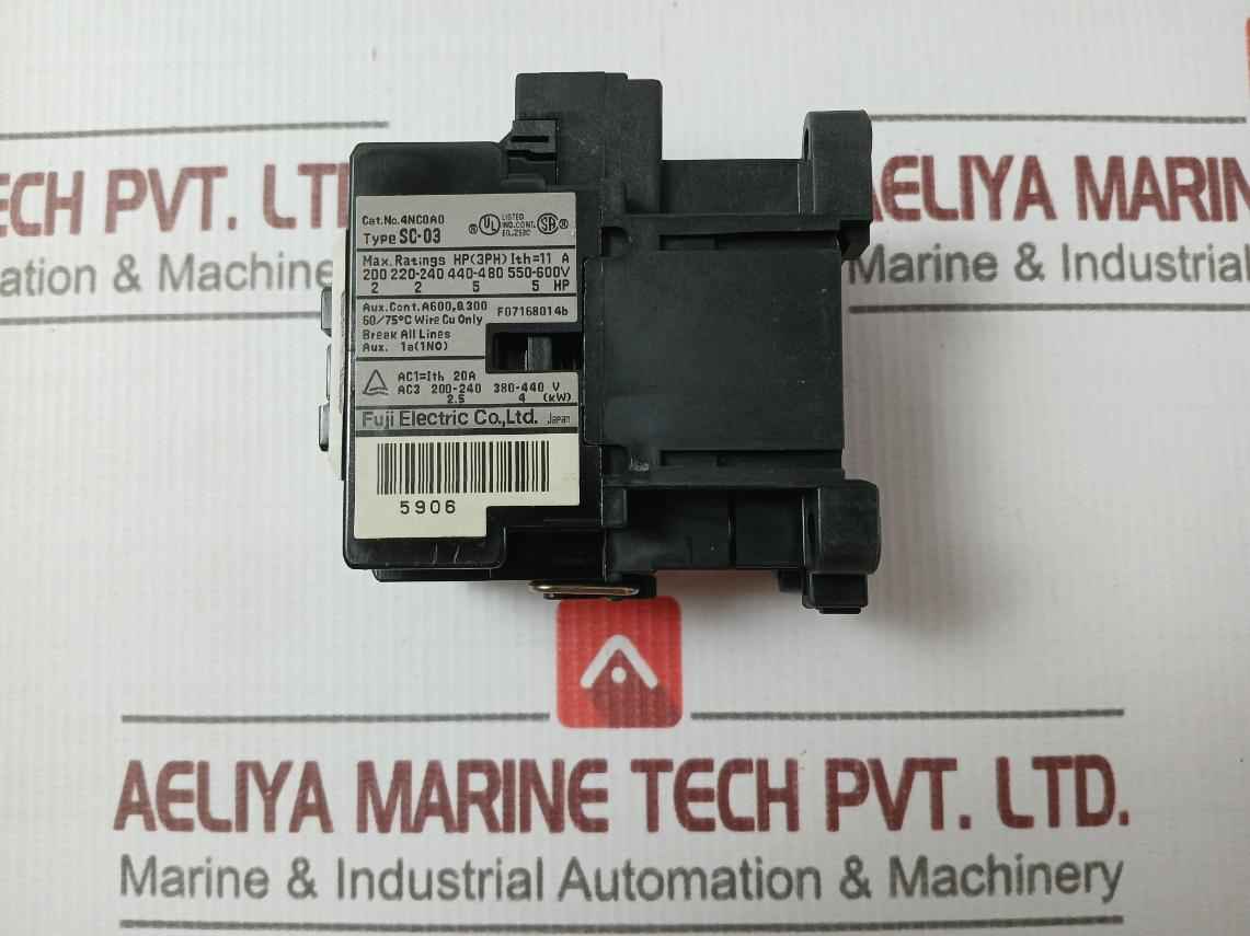 Fuji Electric Sc-03 Magnetic Contactor 11A 380–440Vac