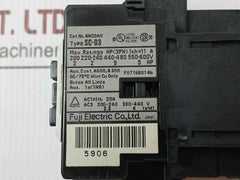 Fuji Electric Sc-03 Magnetic Contactor 11A 380–440Vac