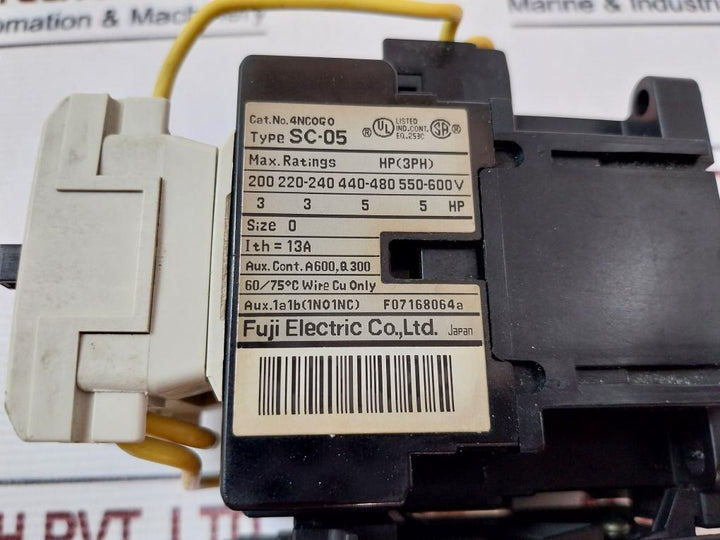 Fuji Electric Sc-05 Contactor With Tr-0N 50Hz 100V