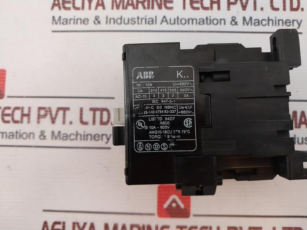 Abb K40E Contactor 10A 690Vac