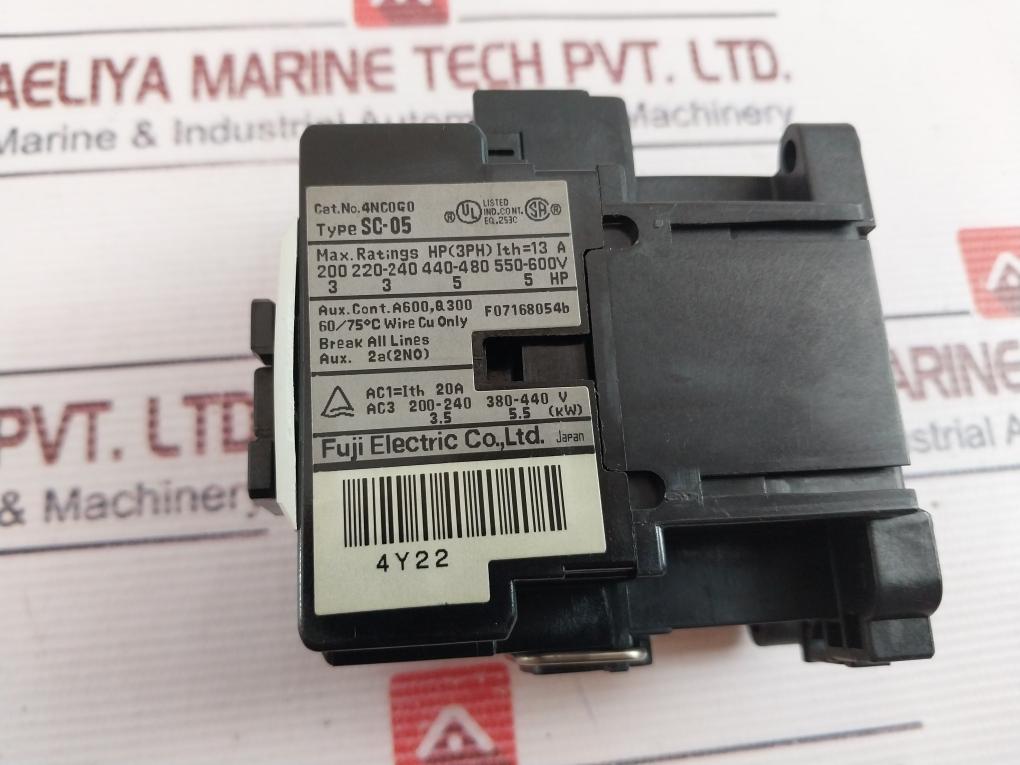 Fuji Electric Sc-05 [13] Magnetic Contactor 4Nc0G0 50/60Hz