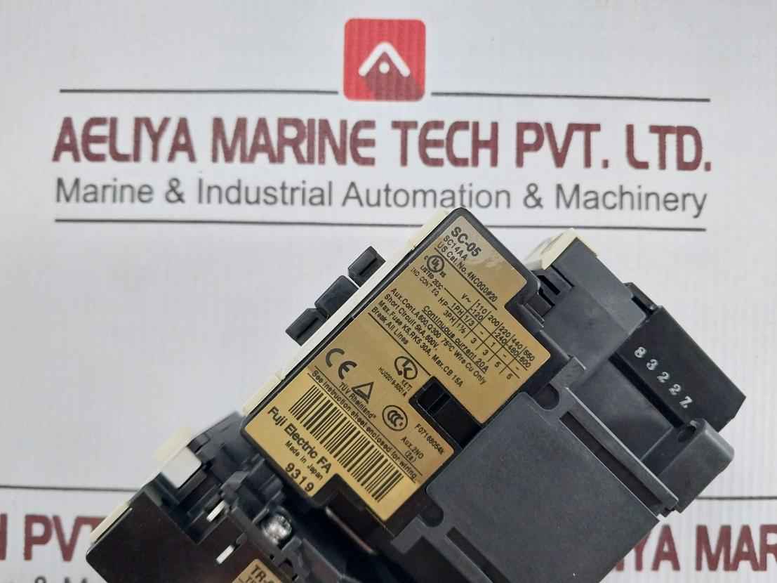 Fuji Electric Sc-05 [13] Magnetic Contactor And Motor Starter Iec/En 60947