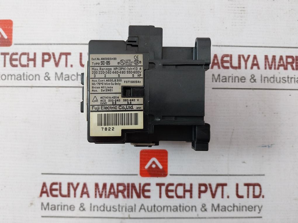 Fuji Electric Sc-05 [13] Magnetic Contactor Nk88T409 F07168054E 200-220V 60Hz