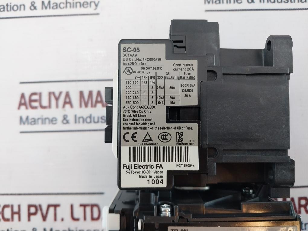 Fuji Electric Sc-05[13] Magnetic Switch With Tr-0N/Tr-on Thermal Overload Relay
