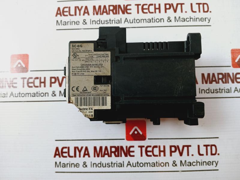 Fuji Electric Sc-0/G[13] Standard Magnetic Contactor 20A 690V (Broken Corner)