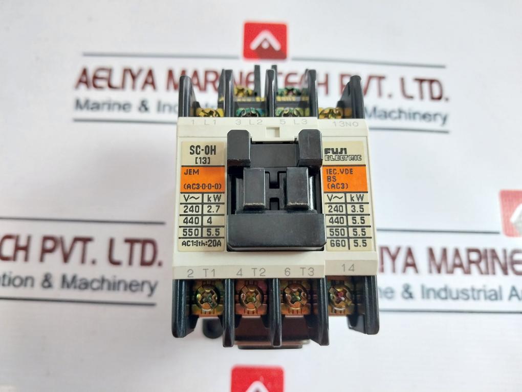 Fuji Electric Sc-0H [13] Magnetic Contactor 200V 50Hz 200-220V 60Hz