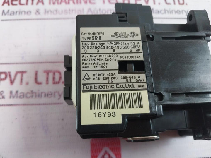 Fuji Electric Sc-0 [13] Magnetic Contactor 4Nc0F0