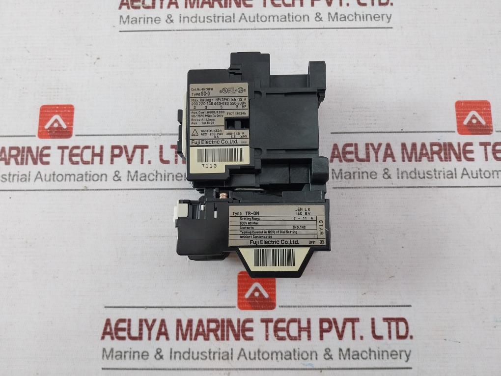Fuji Electric Sc-0 [13] Magnetic Contactor 4Nc0F0 600V Ac A600, Q300 7-11A