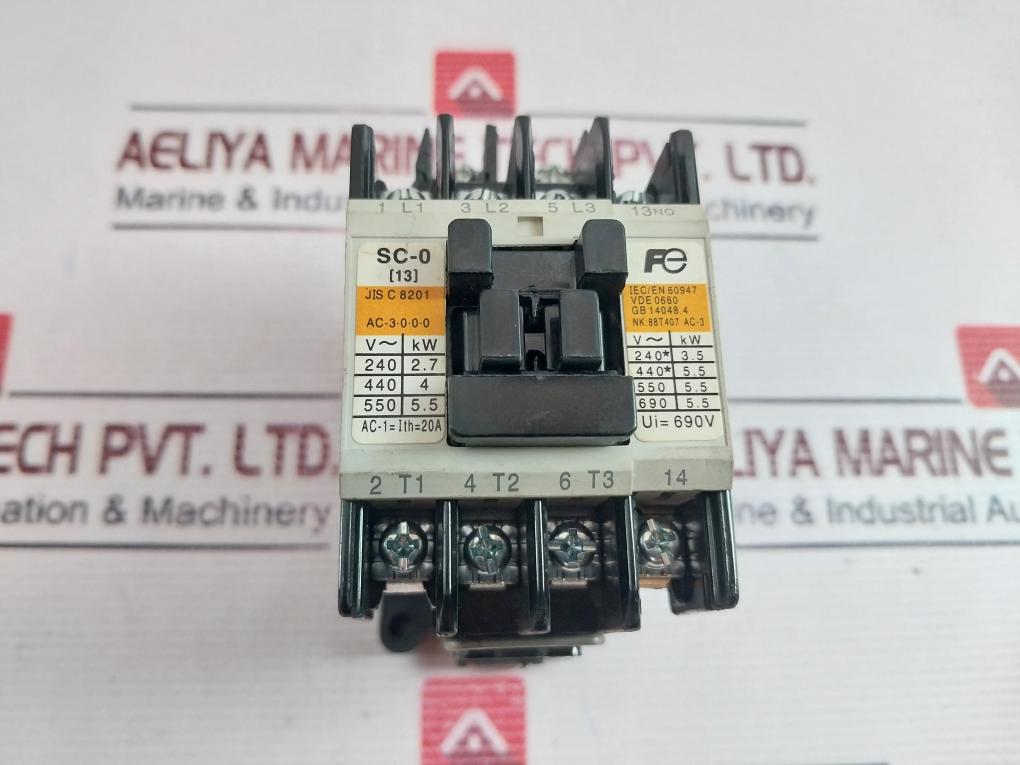 Fuji Electric Sc-0 [13] Magnetic Contactor 50/60Hz 690V