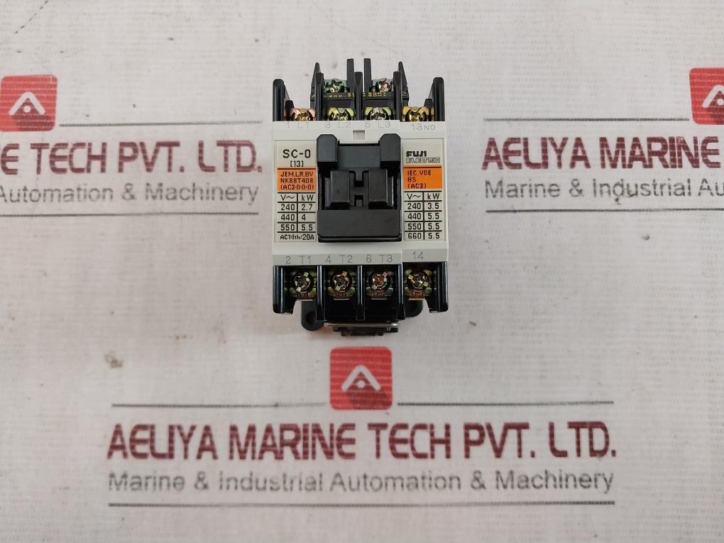 Fuji Electric Sc-0 [13] Magnetic Contactor Nk88T408 20A 200-220V 60Hz Ac220V
