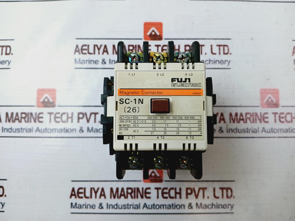 Fuji Electric Sc-1n Magnetic Contactor 50a 380-400v 50hz
