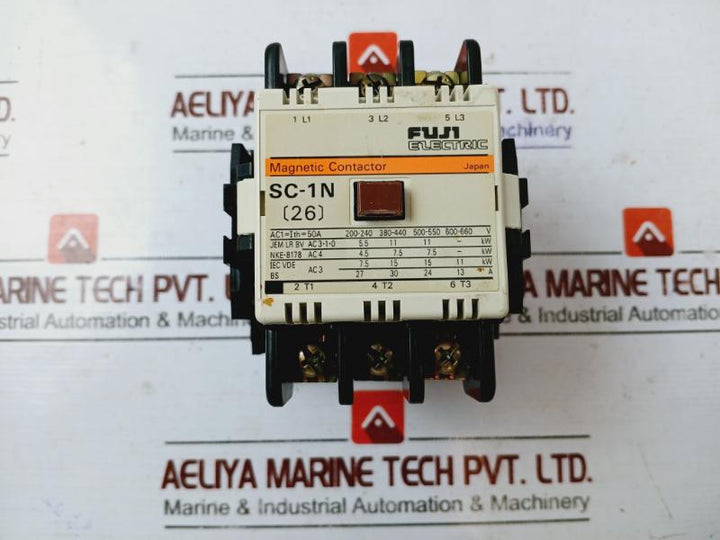 Fuji Electric Sc-1N (26) Magnetic Contactor 50A 3-phase