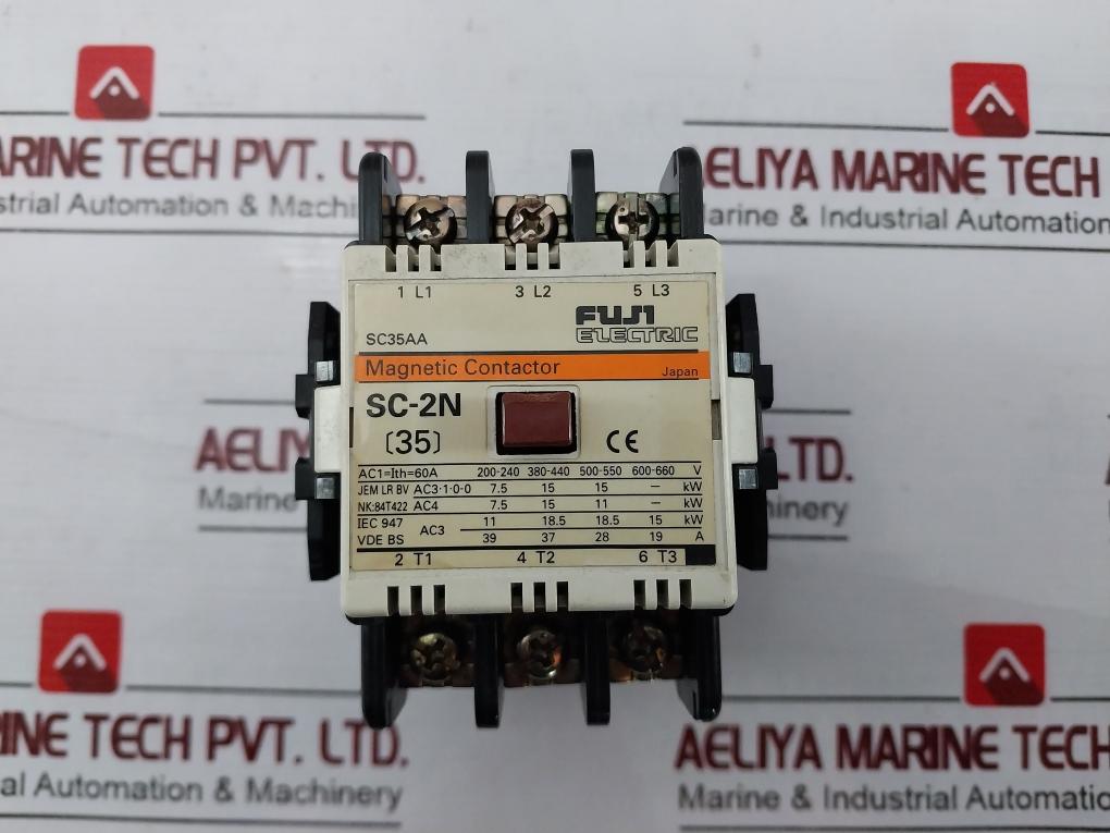 Fuji Electric Sc-2N Magnetic Contactor 60A 200-220V F05270024G