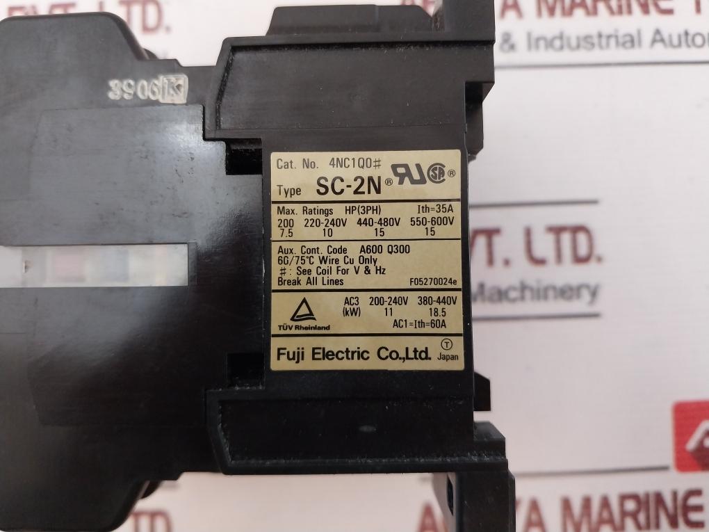 Fuji Electric Sc-2n [35] Magnetic Contactor 60a 380~400v 50/60hz
