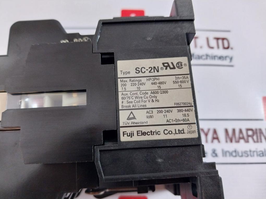 Fuji Electric Sc-2n [35] Magnetic Contactor 88150-00.150214 60a 400-440v 60hz