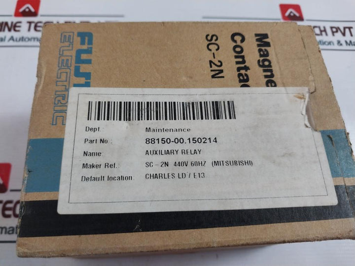 Fuji Electric Sc-2n [35] Magnetic Contactor 88150-00.150214 60a 400-440v 60hz