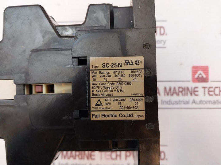 Fuji Electric Sc-2sn Magnetic Contactor 380-440v 50a