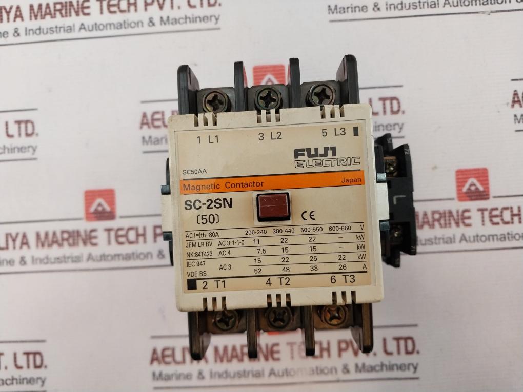 Fuji Electric Sc-2sn Magnetic Contactor 380-440v 50a