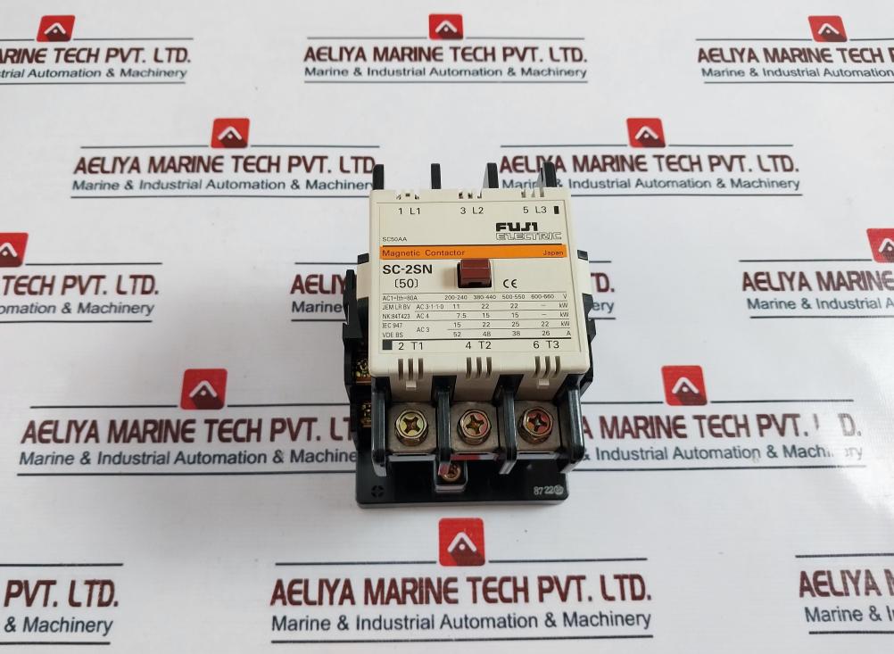 Fuji Electric Sc-2Sn (50) Magnetic Contactor 88310-00.039214 80A 100-110V 60Hz