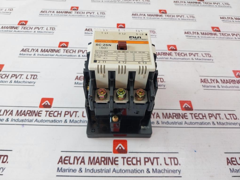 Fuji Electric Sc-2Sn (50) Magnetic Contactor 4Nc2F0# , 100V 50Hz