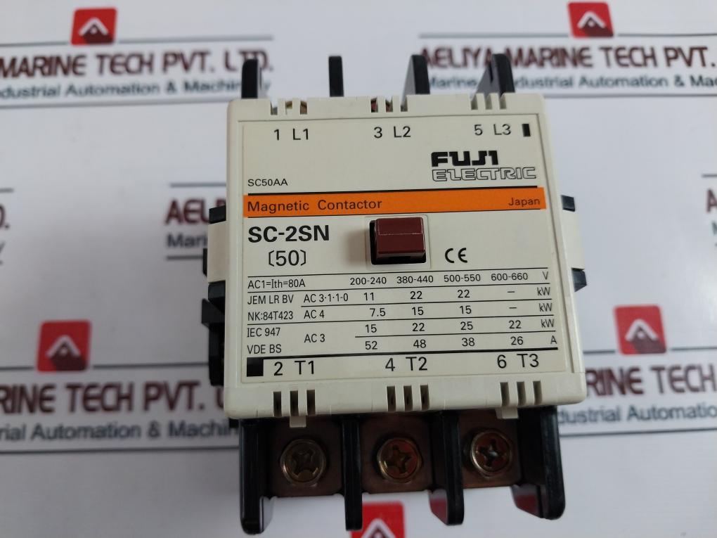 Fuji Electric Sc-2Sn (50) Magnetic Contactor 88310-00.039214 80A 100-110V 60Hz