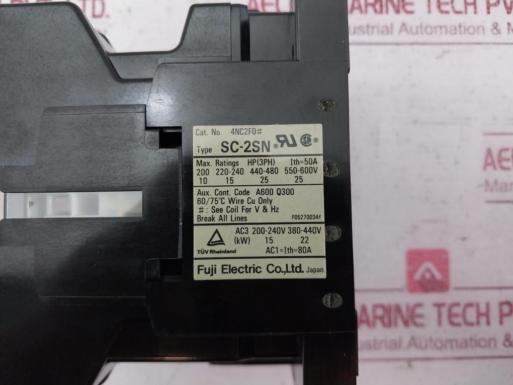 Fuji Electric Sc-2Sn (50) Thermal Overload Relay Magnetic Contactor 50A 380-400V