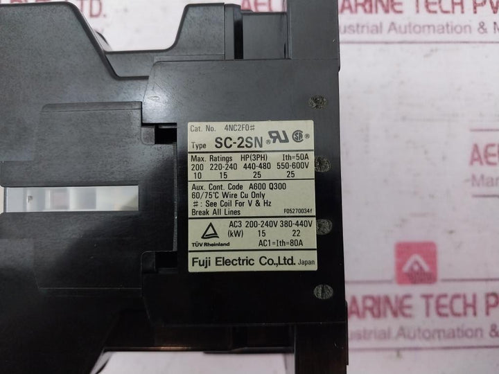 Fuji Electric Sc-2Sn (50) Thermal Overload Relay Magnetic Contactor 50A 380-400V