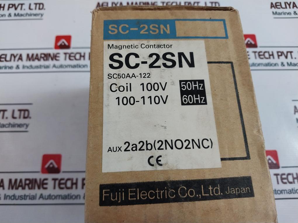 Fuji Electric Sc-2Sn (50) Magnetic Contactor 88310-00.039214 80A 100-110V 60Hz