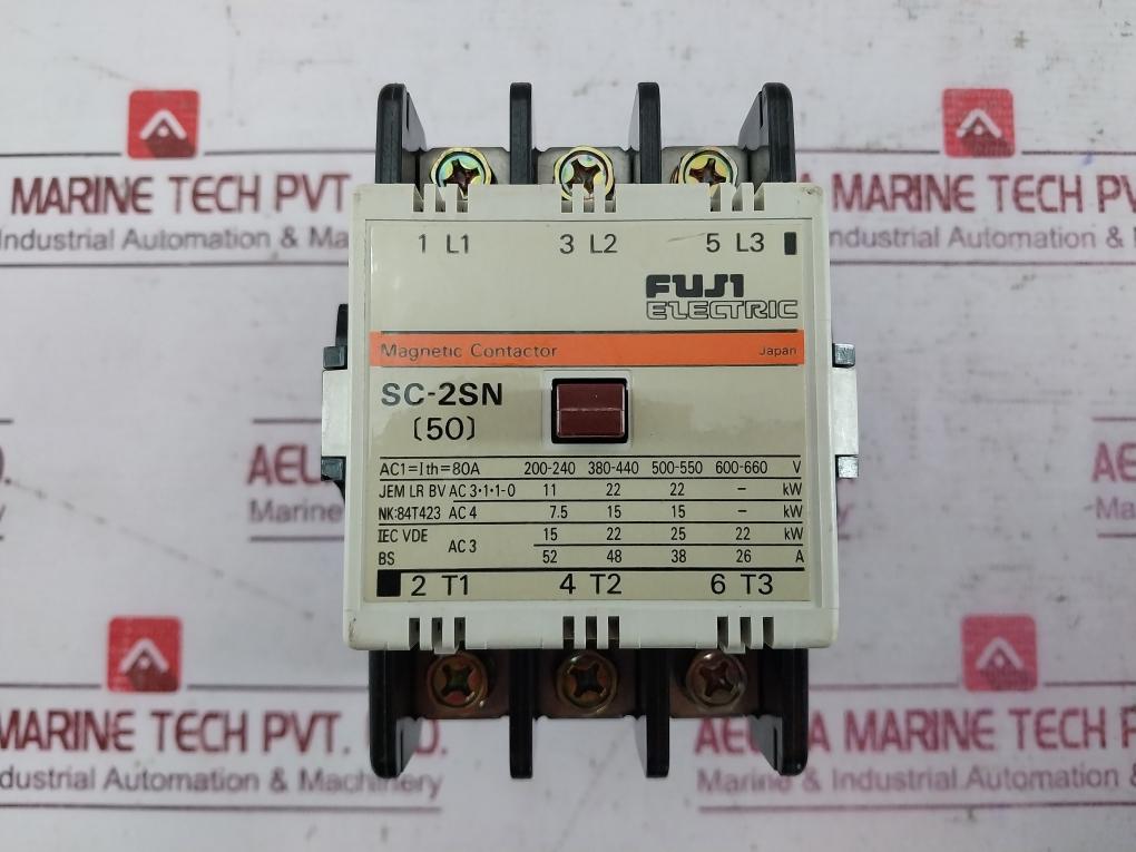 Fuji Electric Sc-2Sn (50) Thermal Overload Relay Magnetic Contactor 50A 380-400V