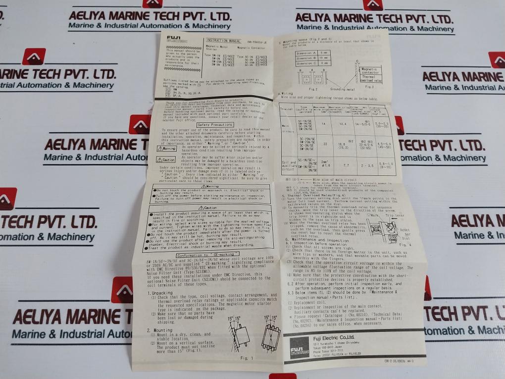 Fuji Electric Sc-3N/Se (65) Magnetic Contactor 882207A, 100A 24-25V 50/60Hz