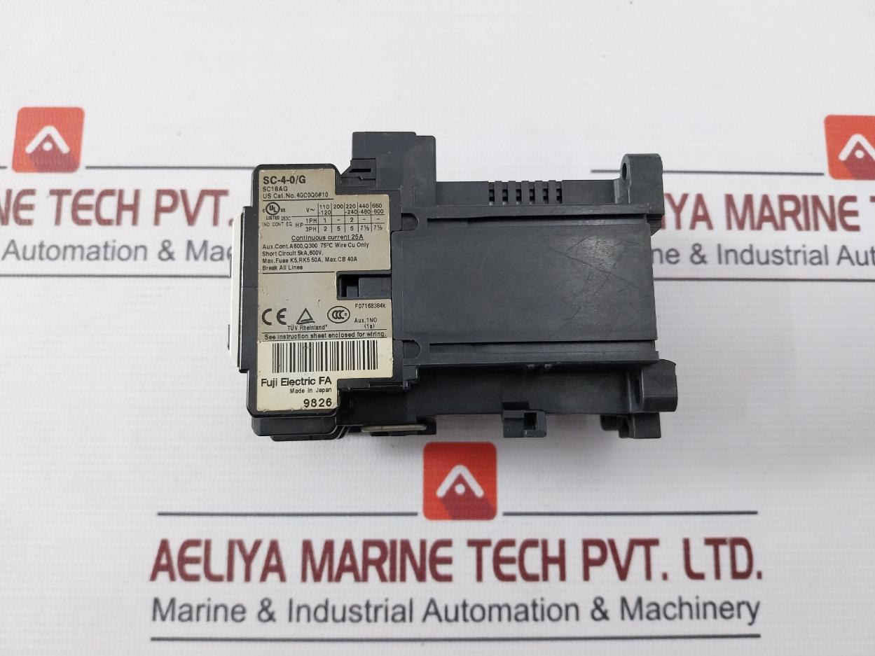 Fuji Electric Sc-4-0/G [18] Magnetic Contactor Gb 14048.4, 690V 25A Dc24V