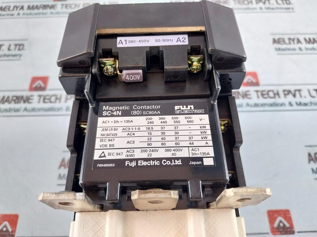 Fuji Electric Sc-4N [80] Magnetic Contactor 135A 380-450V 50/60Hz
