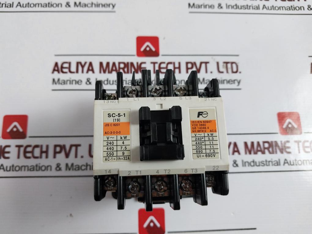 Fuji Electric Sc-5-1 Ac Magnetic Contactor 32A 690V