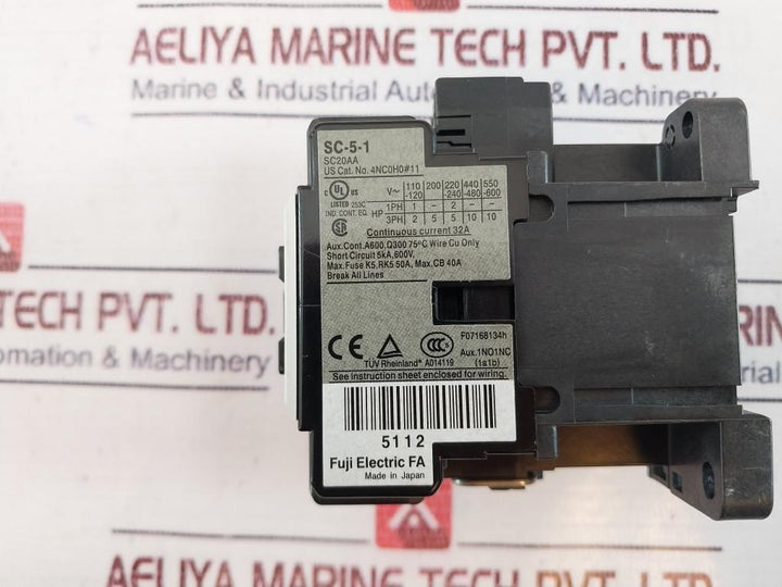 Fuji Electric Sc-5-1 [19] Sc20Aa Magnetic Contactor 380V/440V 50/60Hz