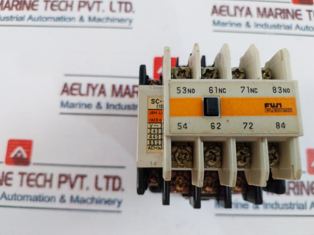 Fuji Electric Sc-5-1 Magnetic Contactor W/ Sz-a22 Contact Block