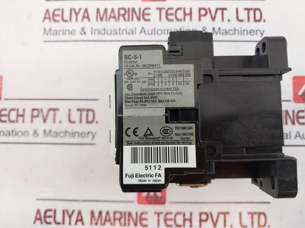 Fuji Electric Sc-5-1 [19] Sc20Aa Magnetic Contactor 200V/240V 50/60Hz
