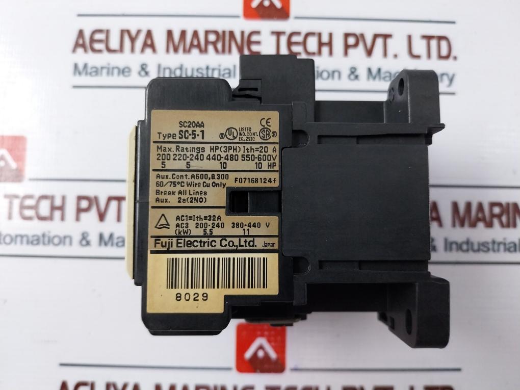Fuji Electric Sc-5-1 [19] Magnetic Contactor 88T412 3 Phase 20A 380-440V 50/60Hz