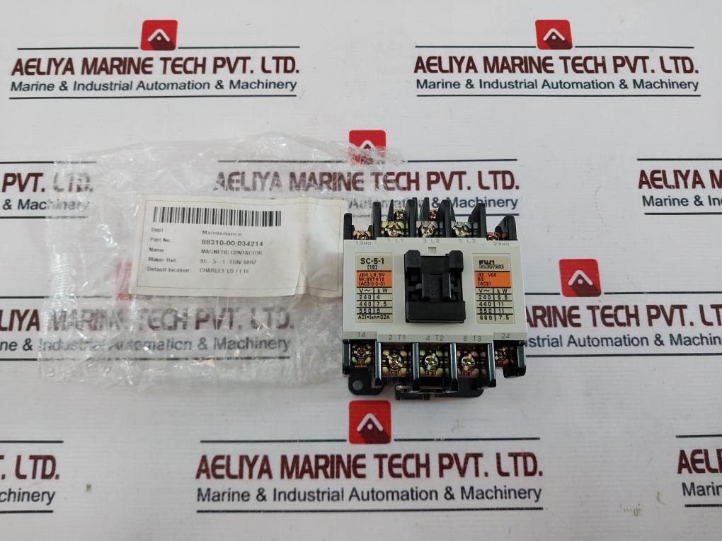 Fuji Electric Sc-5-1 [19] Magnetic Contactor 88T412 Sc-5-1 110V 60Hz