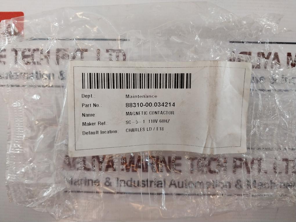 Fuji Electric Sc-5-1 [19] Magnetic Contactor 88T412 Sc-5-1 110V 60Hz