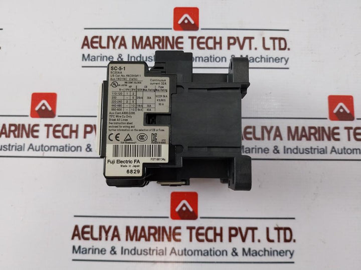 Fuji Electric Sc-5-1 [19] Magnetic Contactor 60947 690V 32A