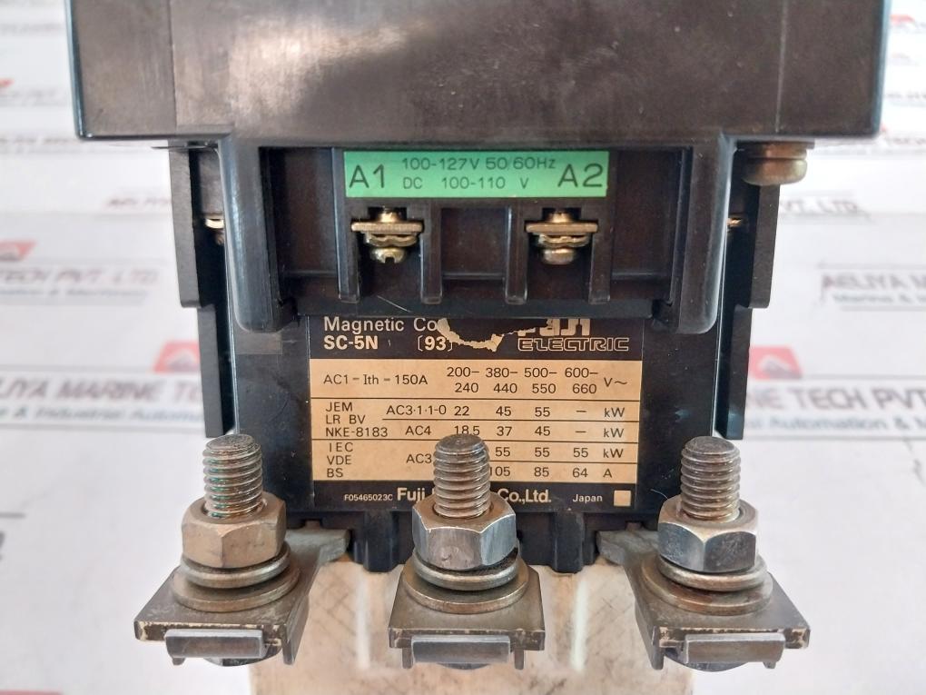 Fuji Electric Sc-5N [93] Magnetic Contactor 150A 100-127V 50/60Hz