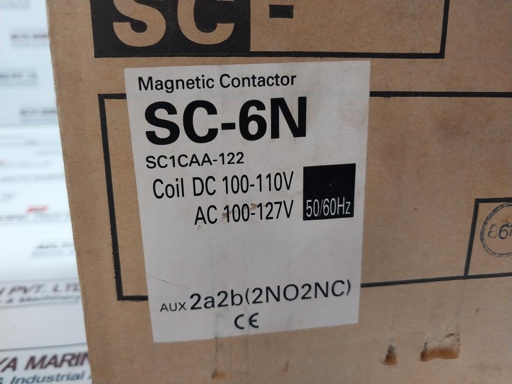 Fuji Electric Sc-6N [125] Magnetic Contactor 150A 100-127V 50/60Hz