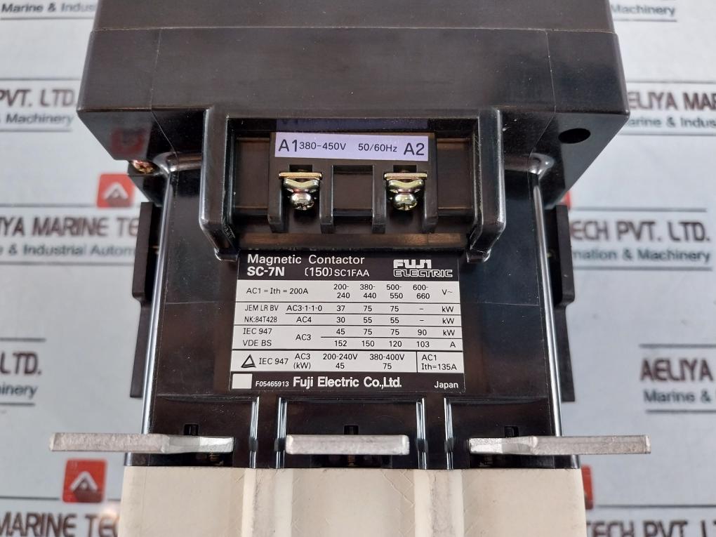 Fuji Electric Sc-7N [150] Sc1Faa Magnetic Contactor 135A 380~450V 50/60Hz